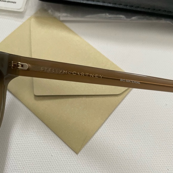 Stella McCartney SCO100S 004 BROWN BRONZE 61 star studded mirrored oversized main image 6